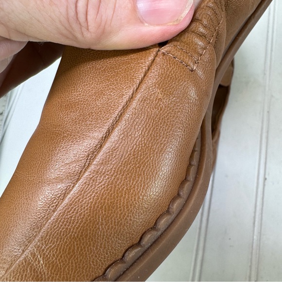 Lucky Brand Maeki cognac brown leather loafers - Picture 11 of 11
